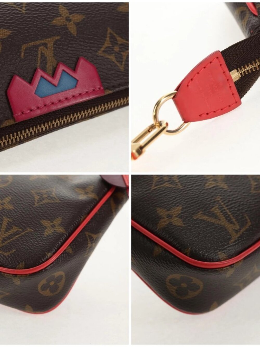 LOUIS VUITTON Monogram Totem Pochette Accessoires Pouch M41669 LV Auth 144884V - Picture 7 of 14
